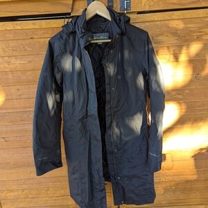 Eddie Bauer Men's Dark Gray Raincoat